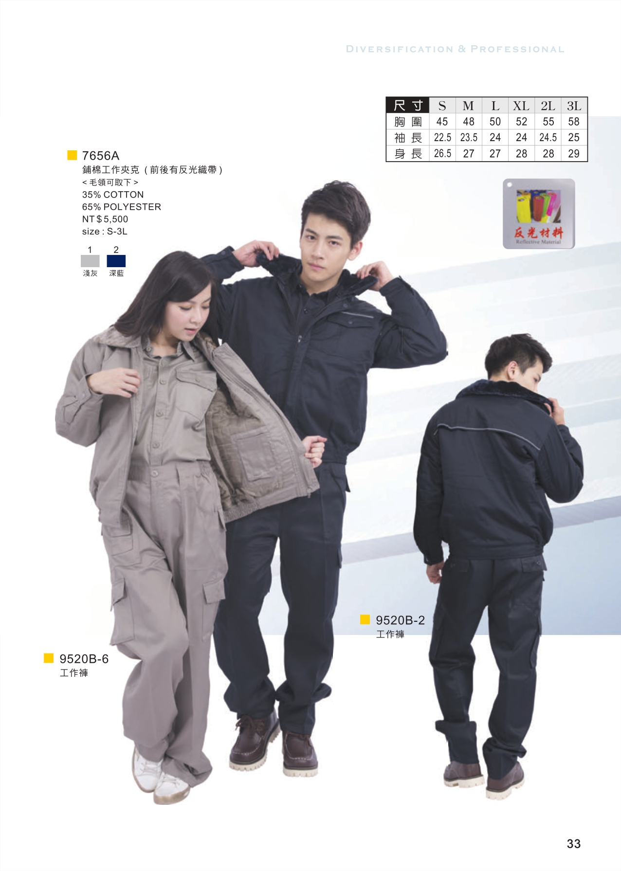 工作夾克-007│工作夾克、背心│工作服訂製-衣柒團體制服